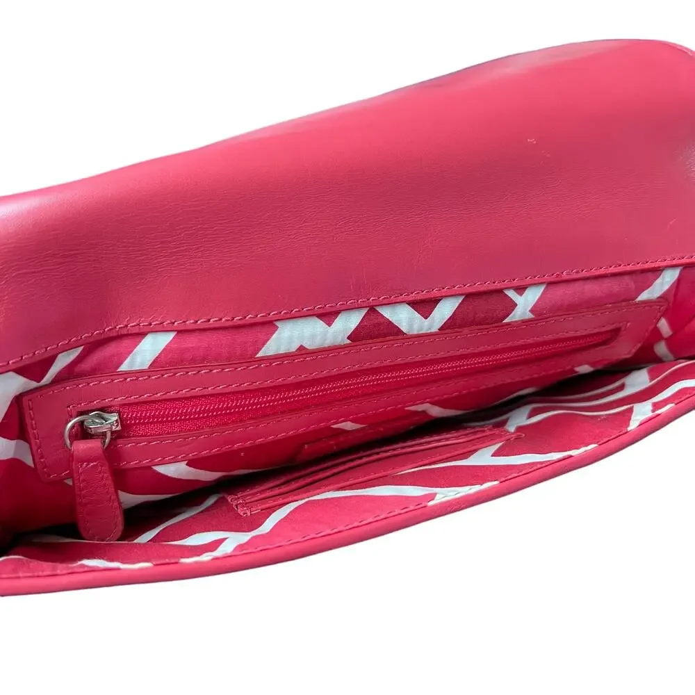 Cole Haan Genevieve Straw Unit Clutch Bag Natural Woven Straw Pink